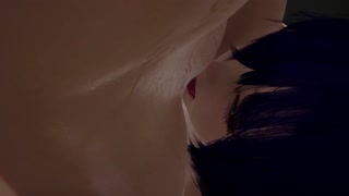 Busty Milf Gets Her Pussy eaten standing by a thirsty Young Lesbian | 3D Porn