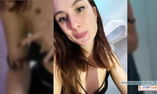 Dina_Tease Outdoor Public Toilet Show – Leather Skirt, Upskirt Pussy, Dildo Fuck & Interactive Vibrations