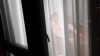 Voyeur filming BBW masturbation