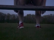 Public riding at football field! Pt 1