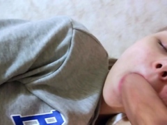 I Shoot by Myself how his Big Dick Fucks my Mouth   hiYouth