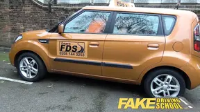 Hot Driving School Teacher fucks up the exam for pert teen