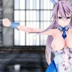 Fate Grand Order Bunny Altria Pendragon Hentai Dance Conqueror Playboy Undress Mmd 3D Purple Hair Color Edit Smixix