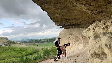 A real pickup girl on an excursion turned into a quick sex on a beautiful landscape - Darcy Dark