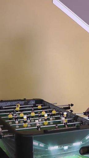 A strip foosball game promises a spanking treat at the end   Clip 1