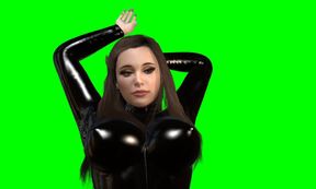 Shiny Busty Latex Girl Rides You – POV Cowgirl (Passthrough)