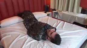 MUMMIFYING THE SLAVE AND PUTTING HIM ON A SMOTHER BOX RELEASING FARTS FROM MY ASS PART 1 BY JENIFER CARTER AND DANIEL SANTIAGO CAM BY ALINE FULL HD