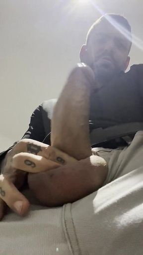 Cute Boy Jerks off with Clothes on