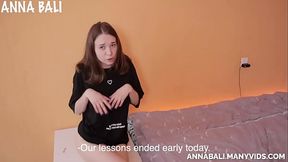 I hid the dildo in myself so my stepfather wouldn'_t notice. Anna Bali