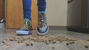 Chrissy new boots dog food crush