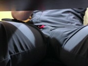 Nurse Rubbing Cock In Scrubs