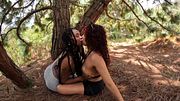 I went out with my two friends to exercise, but we ended up having a delicious threesome outdoors.