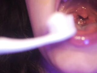 Small toothbrush helper gets drank and digested - VORE - Maria Alive