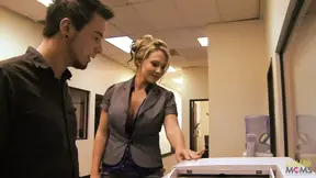 Nikki Sexx is sucking Dane&#039;s Cross big dick in the office