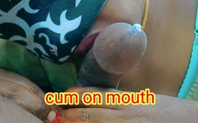Try Not to Cum Challenge. an Extreme Closup Blowjob and Cum Swallowing by a Horny Village Girl