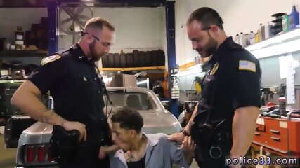 Cop and boy blowjob gay Get penetrated by the police