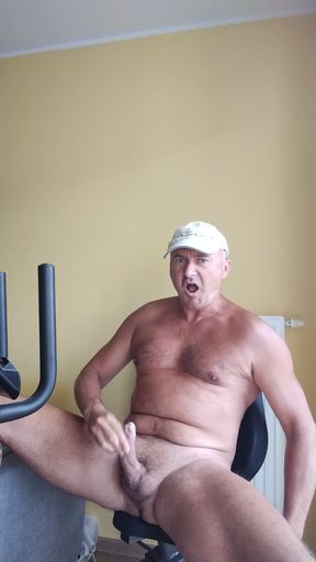 Sex in the fitness gym in a private porn club house