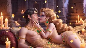 Intense Close-Up Kissing Desi Couple - Gold Jewelry Wali Sexy Indian Girl Aur Muscular Boy Ki Full Passion