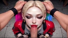 Yoghurt Party Vol. 1: Psycho Harley &amp; Classic Lara POV (Deepthroat, Facial, AI Animation)