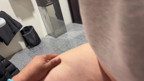 blonde gives blowjob and gets fucked in public