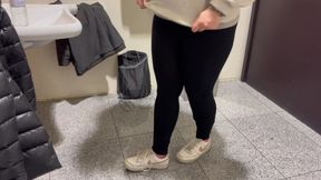 blonde gives blowjob and gets fucked in public