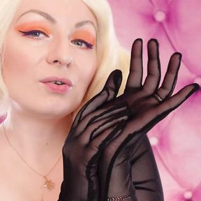 JOI video: jerk off instructions in fetish gloves by Arya Grander