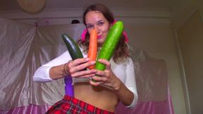 Veggie Dildos & Magic Wand (mkv)