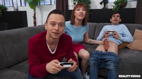 Cock In The Common College Room part 4 - Redhead Lilly Mays and Monster cock Jordi