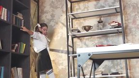Curious Student Monika Fox Gets Creative with Homework and a Surprising Prop!