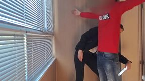 This bitch from the airport security was fucking around a lot, so I fucked her in mouth and pussy, rough and hardcore