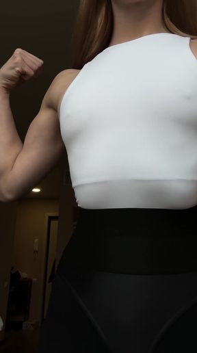 show biceps worship goddess