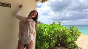 Dani Daniels Public Beach Shower Solo