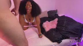 Ebony Goddess Toshia getting her cheeks clapped