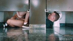 school basement bathroom anonymous fuckfest