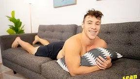 Hot Jock Beats One Out for a Massive Creampie Load – Sean Cody