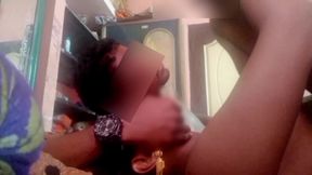 Desi Tamil Wife Renu Missionary Threesome with Cuck Hubby & BBC Bull Facial!