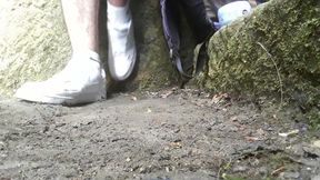 My Nike White Shoes and Socks