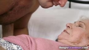 ”Large tits, gray pubes, huge desire for shaft”