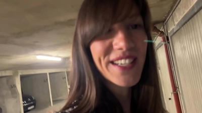 I followed my fan Antoine to the public parking lot so he could fuck me wildly