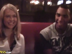 Shy teen blonde in pickup fuck video