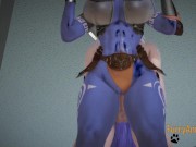 Furry Hentai 3D Yiff - Blue Wolf & Wolf Boy Hard Sex