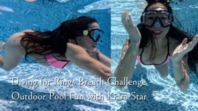 Underwater Diving Challenge: Can Kiara Star Collect All of the Diving Rings Before Her Breath Runs Out? 1080p