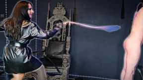 Chastity fan Humilion and Whipping: Matriarch Ezada Sinn tests his devotion