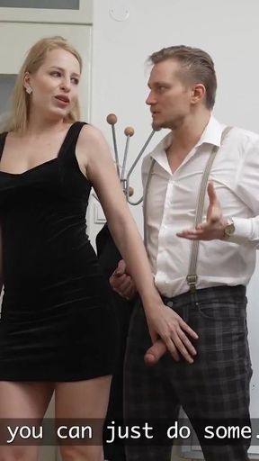 LOAN4K. This Horny Blonde is fucking her Loan Officer in the Office   Clip 1