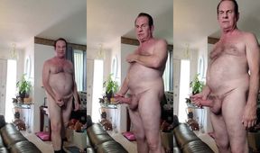 Grandpa’s Thick Cock Gets Destroyed As He Jerks Off Raw And Sloppy
