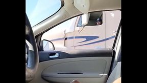 Trucker Cock Flashing Fun In Public Outdoor Session