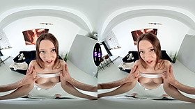 Mia Split gets her tight pussy drilled & facialized on TMWVRnet