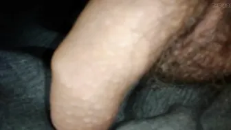 Young Colombian twink strokes his big cock in solo session