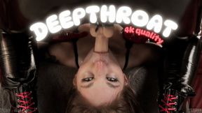 Lesbian Domination Deepthroat Blowjob | Mistress Karino, Clara Latte [4K MP4] Throatfucking Lezdom