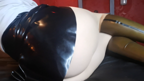 Latex Stockings and Miniskirt